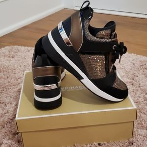 Michael Kors Georgie Trainer Glitter Chain Mesh